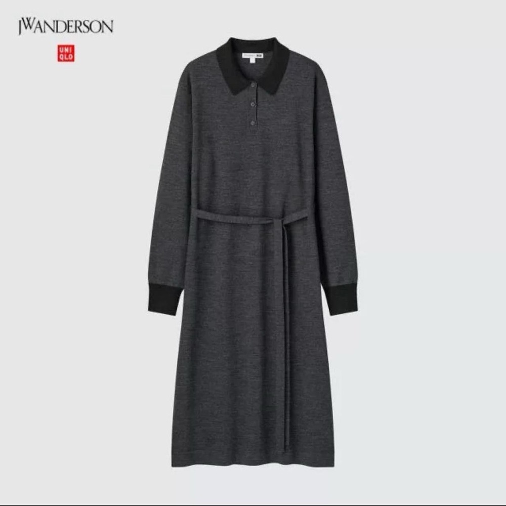 JW Anderson x Uniqlo Charcoal Polo Sweater Dress